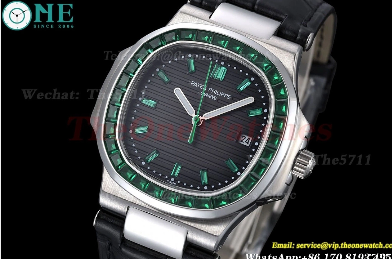 Dial MY8215 Diamond GDF LE Nautilus SS Dia 40mm Grey Green 0520